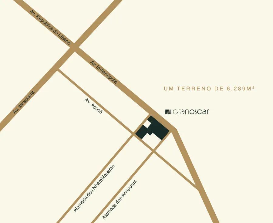Mapa ilustrado da localização